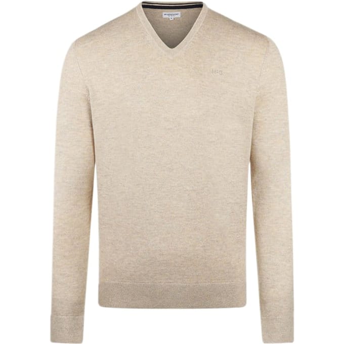 McGregor V-neck Sweater Sand Maat: 3XL | Sweaters Outlet | Heren | Bruin