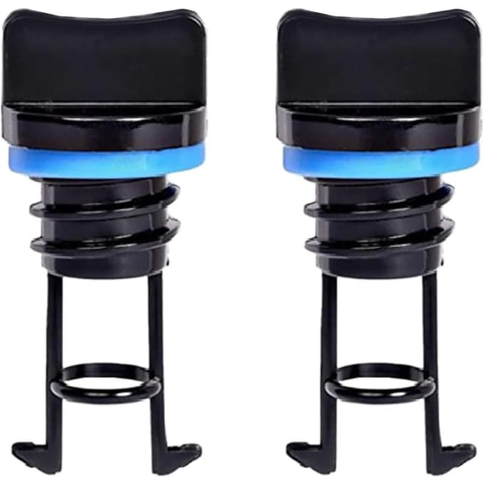 2 Stuks Universele Kajak Afvoerstop Nylon Marine Boot Stopdoppen Vervangingen Accessoire black