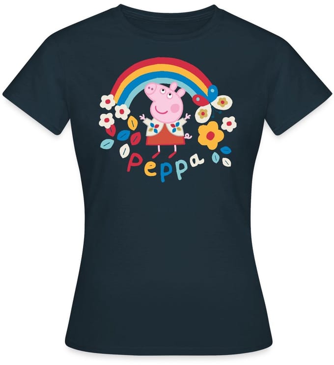 Peppa Pig Regenboog T-Shirt Dames