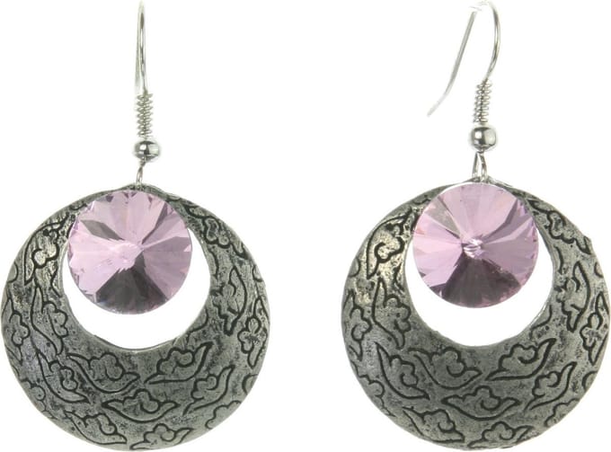 Behave - Oorhanger rond design - lavendel chic - feestlook