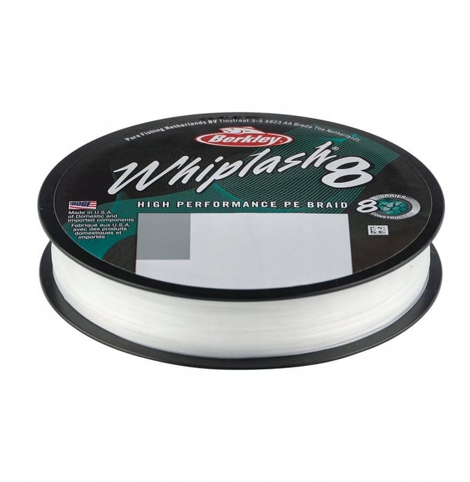 Berkley Whiplash 8X Crystal 300m 0.18mm Visdraad - Sterk & Onzichtbaar