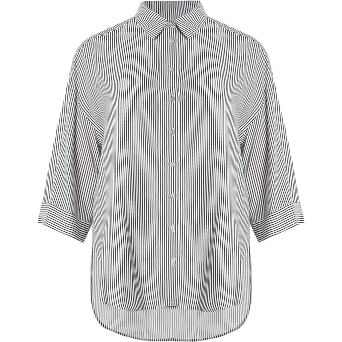Gestreepte viscose blouse dames Mat Fashion