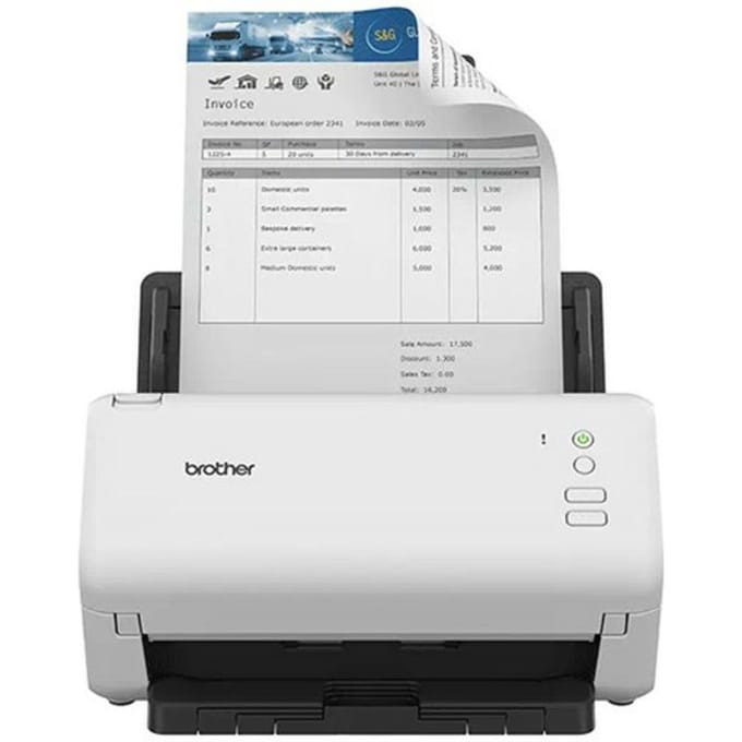 Documentscanner Brother ADS-4100, zwart-wit/kleuren, 35 pagina's/min & 70 afbeeldingen/min, duplex ADF, USB, tot A4
