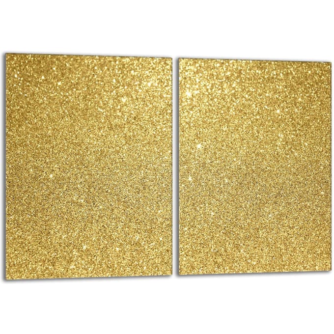 TMK ArtDeko - Glazen Beschermplaat - 40x52 cm - Goud