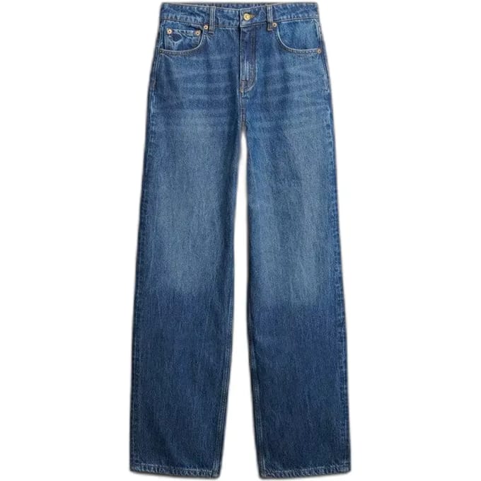 Hoge taille bio katoen jeans voor vrouwen Superdry