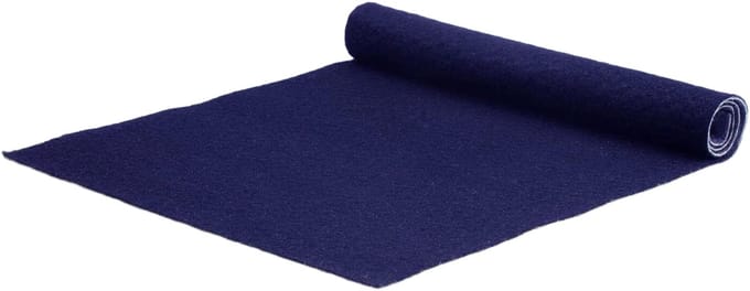 GJ Floors - Basic loper Tokyo | Marineblauw - Breedte x Lengte: 2 meter / 8 meter