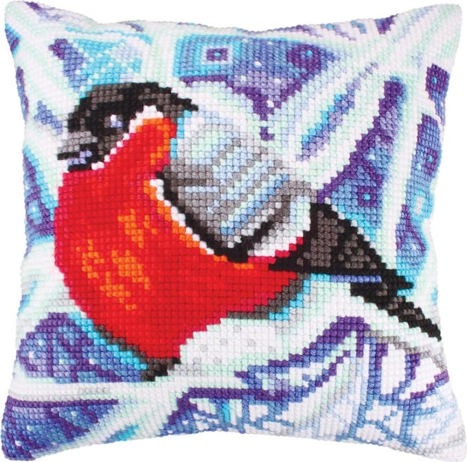 Kussen borduurpakket Winter Traceries - Collection d'Art