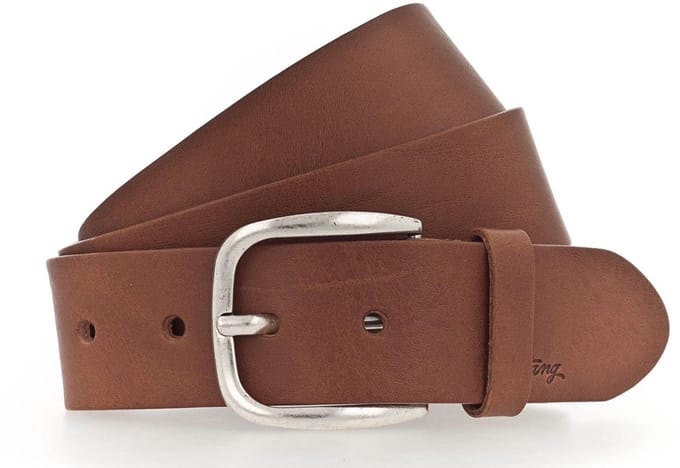 MUSTANG Leren riem Classic Women Leather Belt W75 Cognac bruine