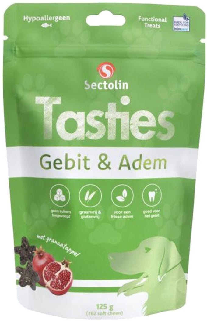 Sectolin Tasties Gebit & Adem Hond - 125 g