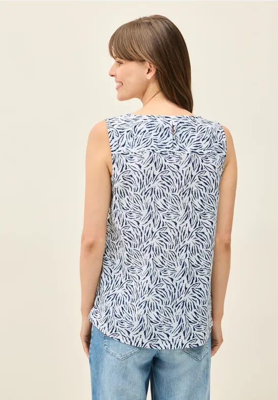 Blousetop met minimale print