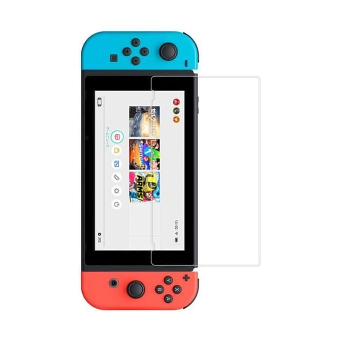 Film de Protection - Nintendo Switch - Verre Trempé - 3 pièces - Bleu - Accessoires de Jeu