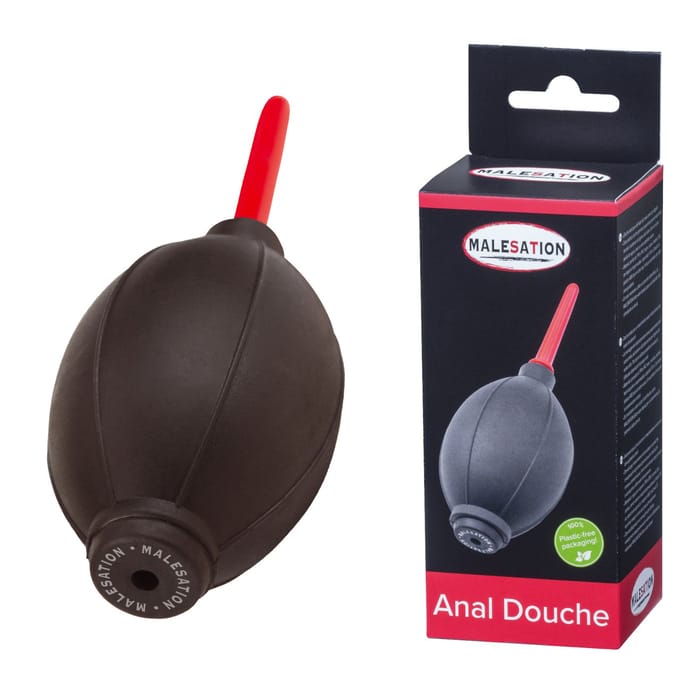 Malesation - Extra Kleine En Handzame Anaal Douche - Zwart- 113 ml