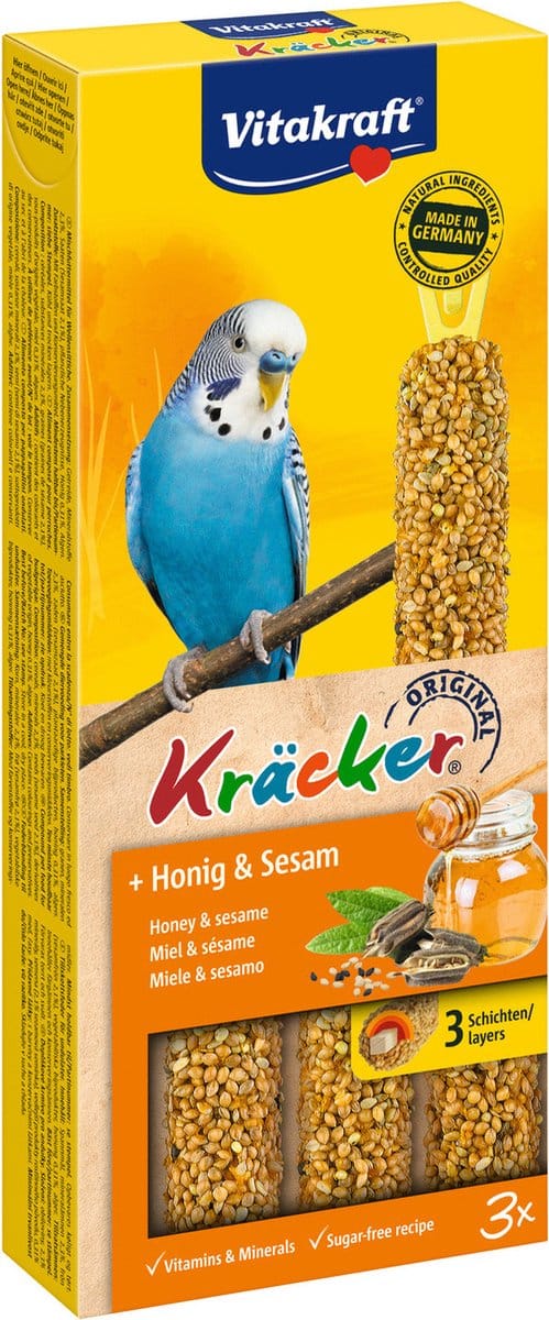 Vitakraft Parkiet Kracker Honing - 3 St.