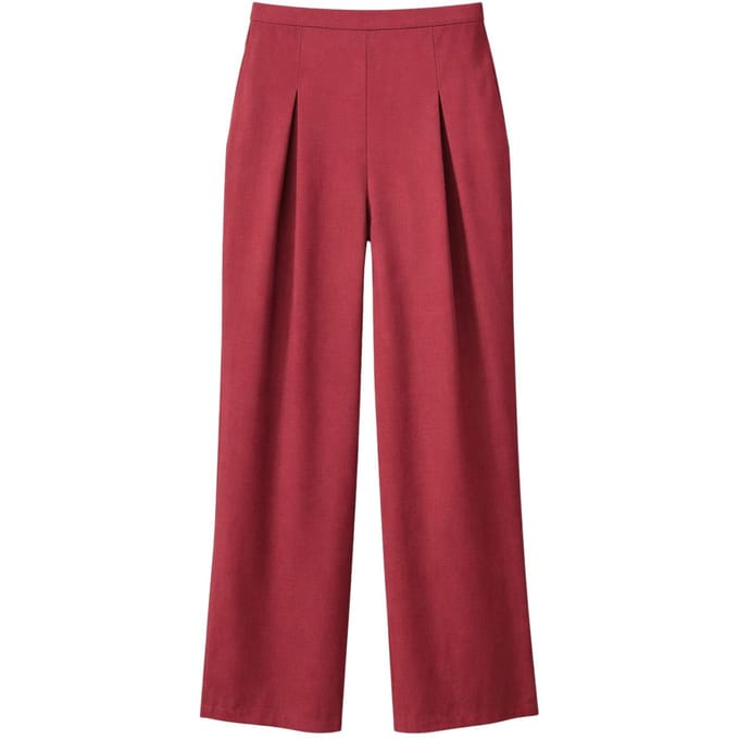 Dames Hoog-waist Wijde Pantalon van Krep