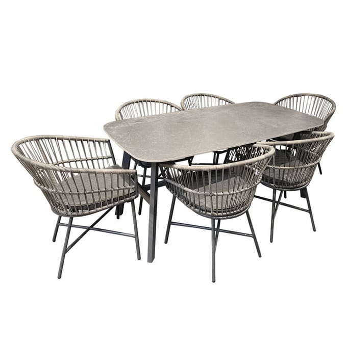 Oosterik home - Diningset Cossato Biella Grey
