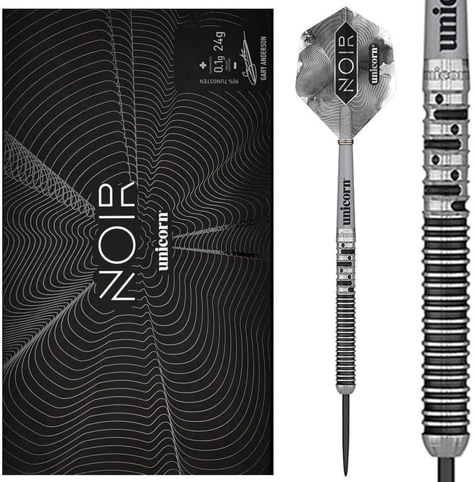 Unicorn Gary Anderson Noir Phase 5 90% - Dartpijlen