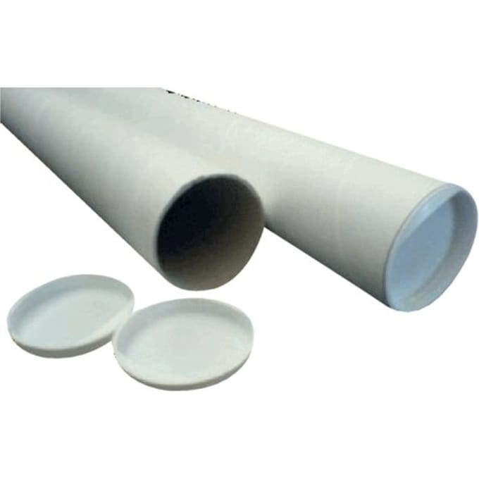 Verzendkoker CleverPack A3 +doppen 330x29.7x1.2 wit 5stuks