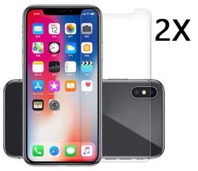 Ntech Screenprotector 2 Stuks Screenprotector Tempered Glass Glazen - Geschikt voor iPhone XR