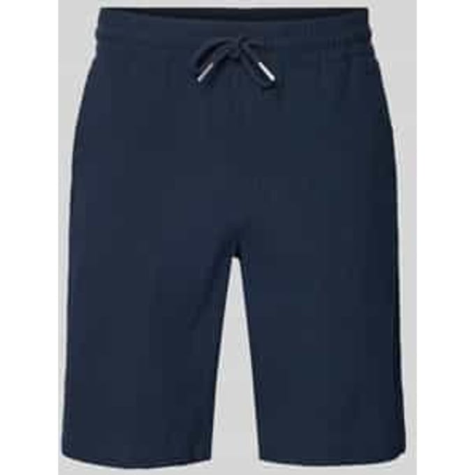 Shorts met elastische band en structuurpatroon