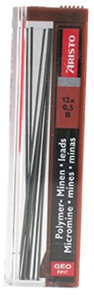 Aristo potloodstiftjes - HI-Polymer - hardheid B - lijnbreedte 0.5mm - AR-86568
