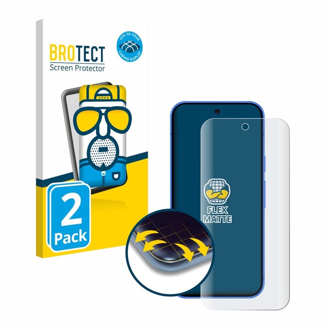 BROTECT - Screenprotector voor Google Pixel 10 - Folie Beschermfolie matte volledig dekking 2 Stuks