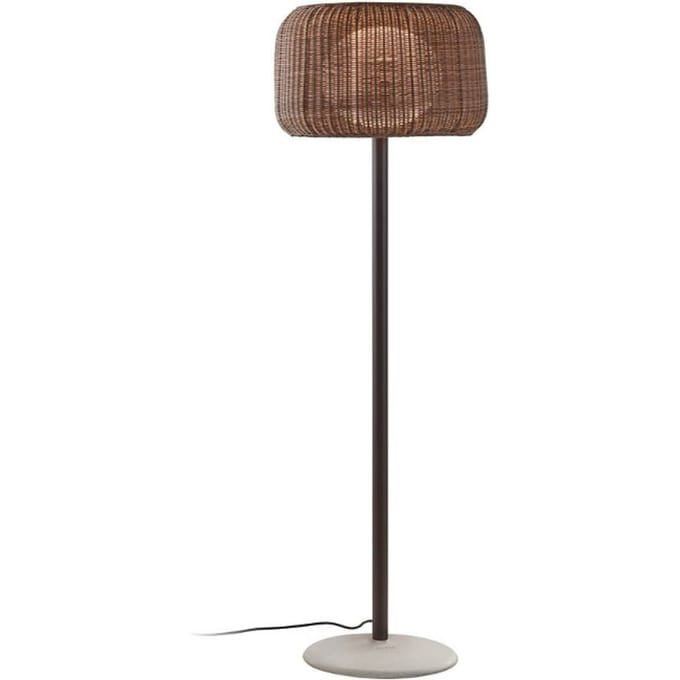 Bover terraslamp Fora P, grafietbruin/bruin, hoogte 165 cm,