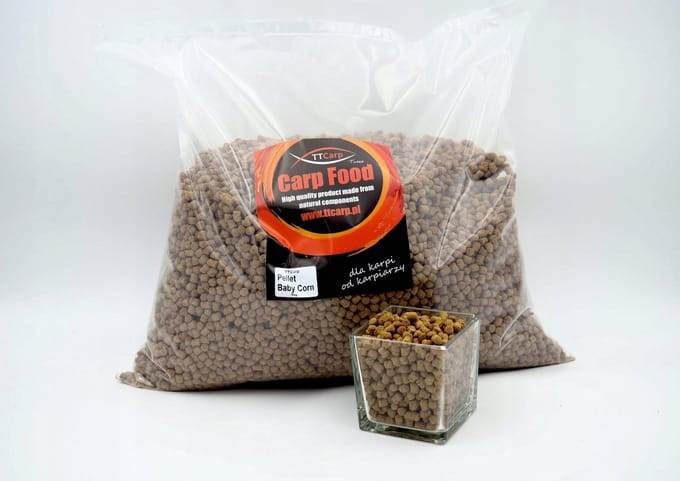 TTCarp - BABY CORN Pellet - 6mm - 100% Natuurlijk - Langdurige Werking