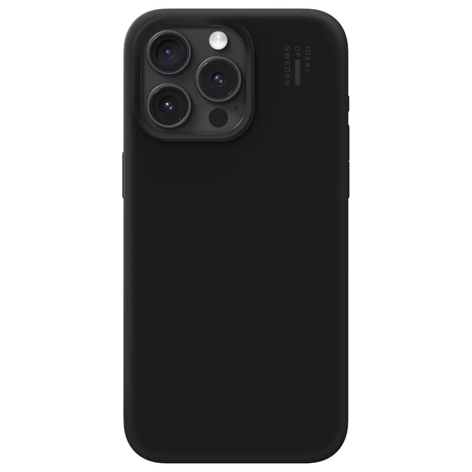 iDeal of Sweden Silicone Case met magnetische ring iPhone 15 Pro Max Black - Zwart