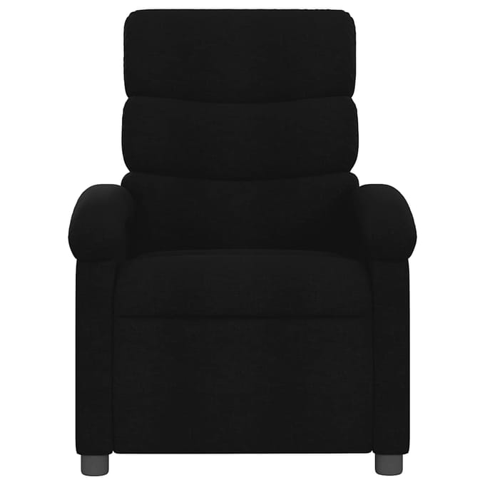 vidaXL - Relaxfauteuil - Zwarte - Stof