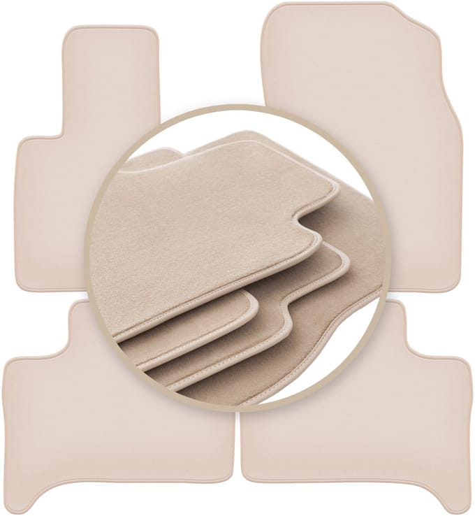 PREMIUM beige matten voor: BMW X5 E53 xDrive 4WD 1999-2006