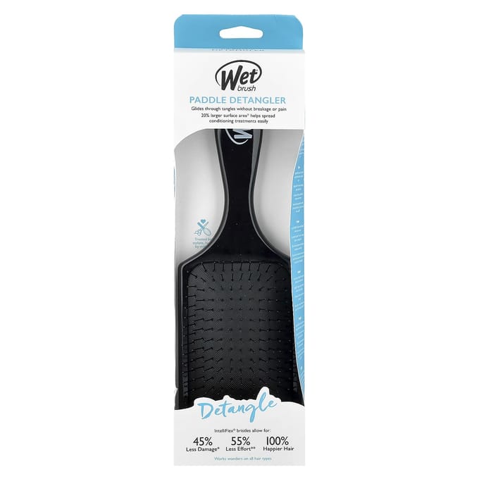 Wet Brush Paddle Ontwarrende Haarborstel - Zwart
