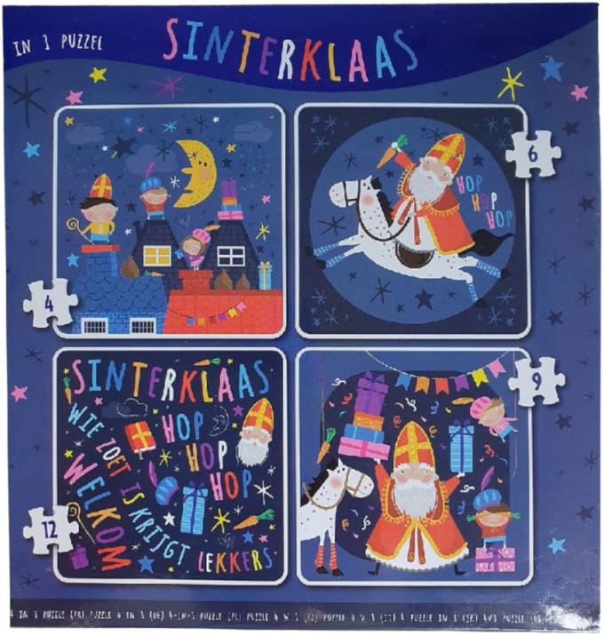 Puzzel - Sinterklaas - 4 Puzzels - 4, 6, 9 & 12st.