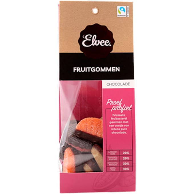 Fruitgommen gechocolateerd