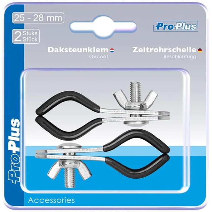 ProPlus Daksteunklem - 25-28mm - Gecoat - 2 stuks