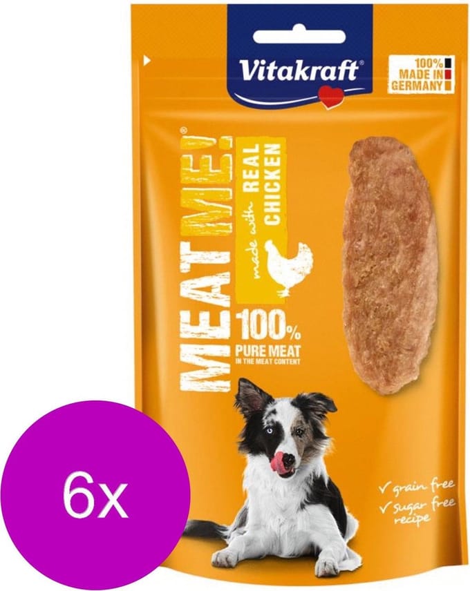 Vitakraft Meat Me! 60 g - Hondensnacks - 6 x Kip