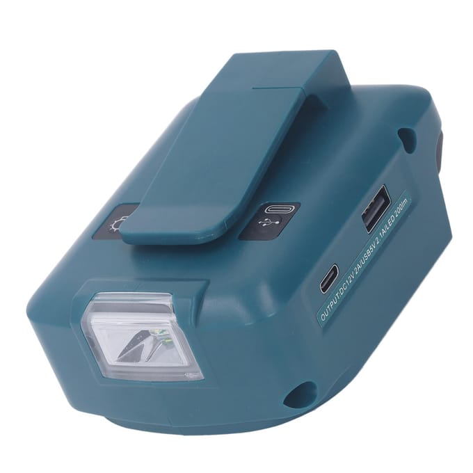 Batterij Adapter Oplader 1xUSB QC3.0 5V 2.1A 1xTYPE C PD18W 1xDC12V 2A Uitgang Draagbare USB Telefoon