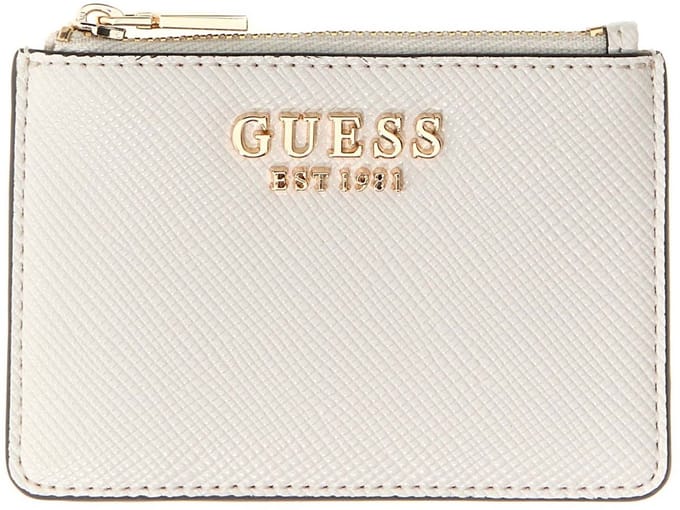 GUESS kaarthouder Patsie SLG Credit Card Case Cream White crème