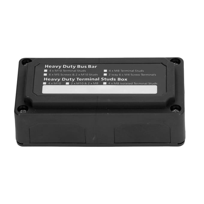 Boîte de barres omnibus avec bornes à vis M10, bloc de distribution de puissance, boîte de barres omnibus 48V 300A