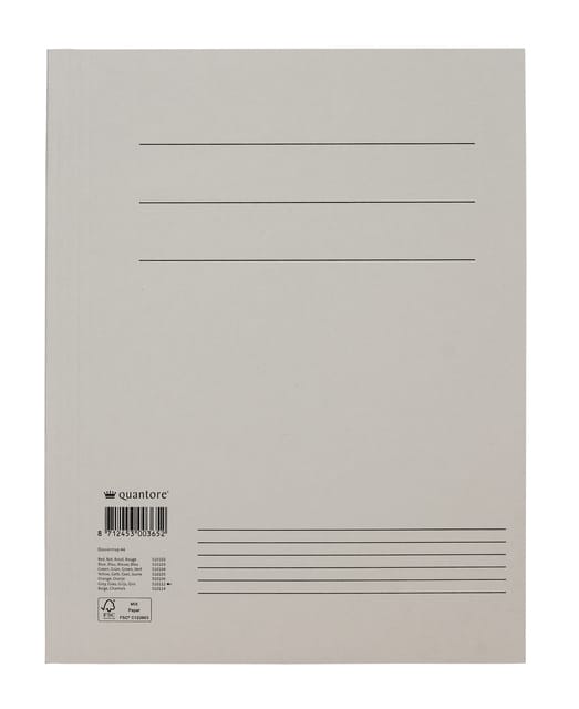 Dossiermap Quantore A4 250gr grijs