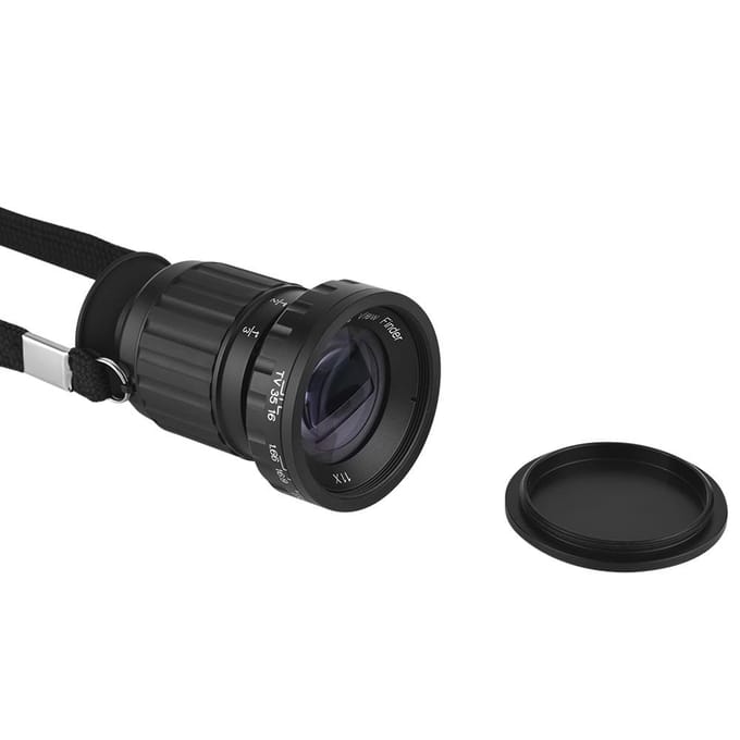 Draagbare 11X Micro Vergroting Regisseur Zoeker Zoeker Scène Viewer Mini 41mm Voorkant zwart