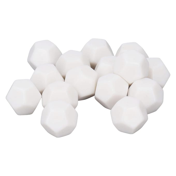 30 STUKS 12-zijdige blanco dobbelstenen Plastic beschrijfbaar Onderwijs dobbelstenen kubussen Veelzijdige dobbelstenen kit voor white