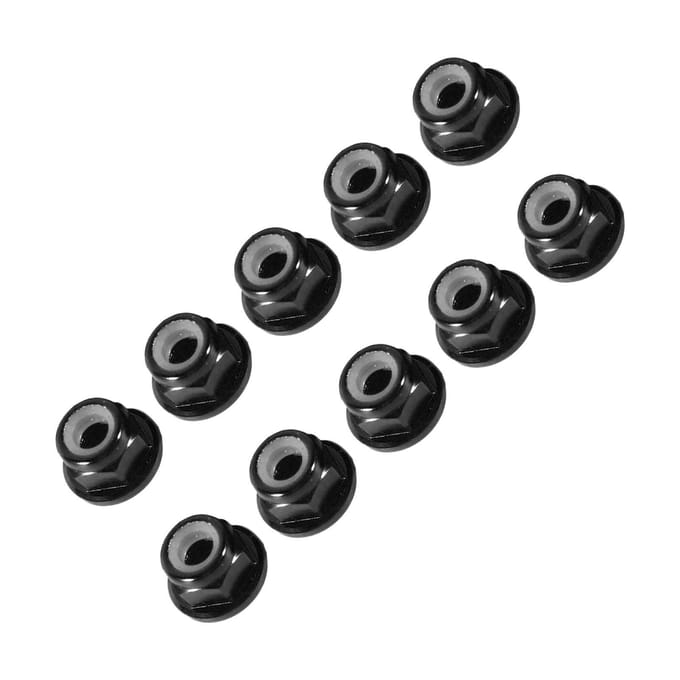Anodiseer M4 Nylon Inzet Zelfborgmoeren Zeskant Borgmoer Aluminiumlegering 10 stuks set