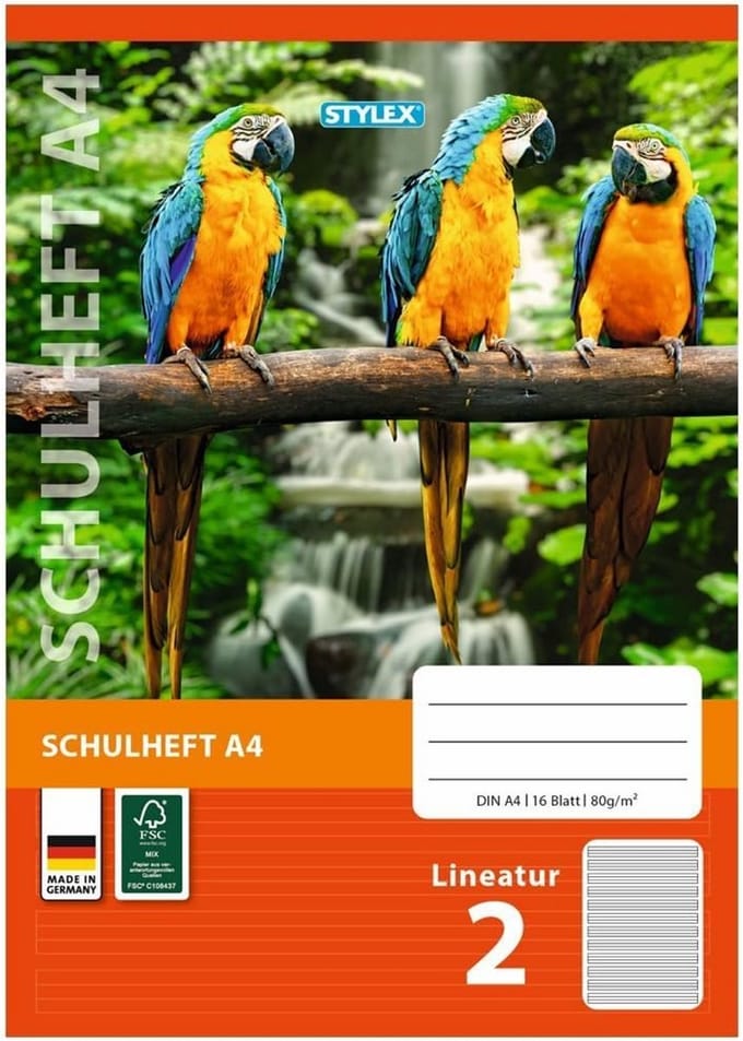 A4 Schoolschrift Liniatuur 2 voor School en Studie