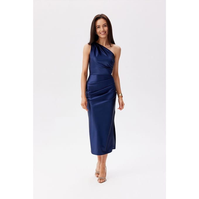 Velvet Sea Dress - Dark Blue / 38