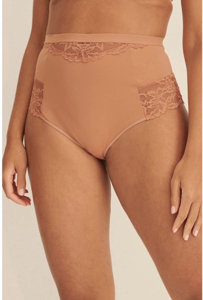Next - Dames - 2 Strings met licht buikcorrigerende hoge taille - Huidkleur