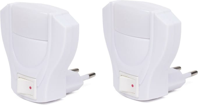 Benson Nachtlamp - 2 stuks - 1 watt - voor in stopcontact
