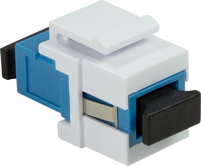 LOGILINK SC-Simplex koppeling NK0034 blauw/wit, voor inbouw in Keystone panelen