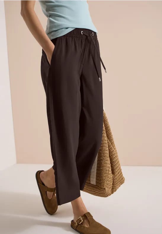 3/4 broek Wide Leg in Loose Fit