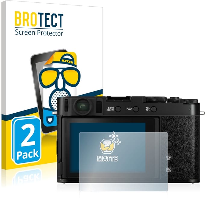 BROTECT - Screenprotector voor Fujifilm X-E4 - Folie Beschermfolie matte 2 Stuks