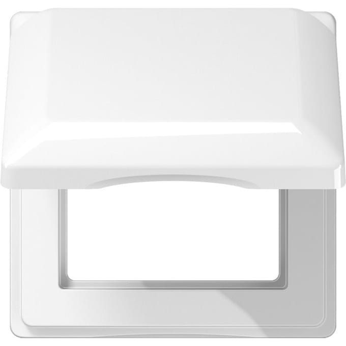 JUNG AS Bereik IP44 Scharnier Afdekking Alpine Wit Enkel - AS581BFKLWW